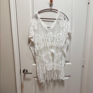 Rachel Zoe Ivory Floral Lace Blouse